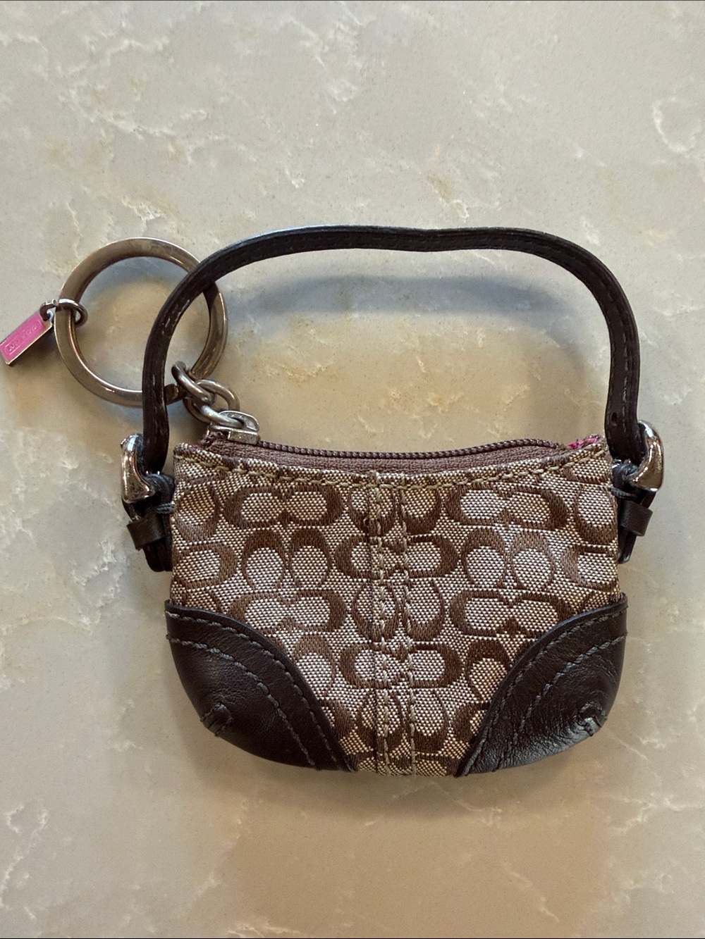🌟NWOT🌟 Vintage Coach Mini Soho Hobo Charm/Key Ring/Coin Purse (2003) - RARE! - Picture 2 of 5